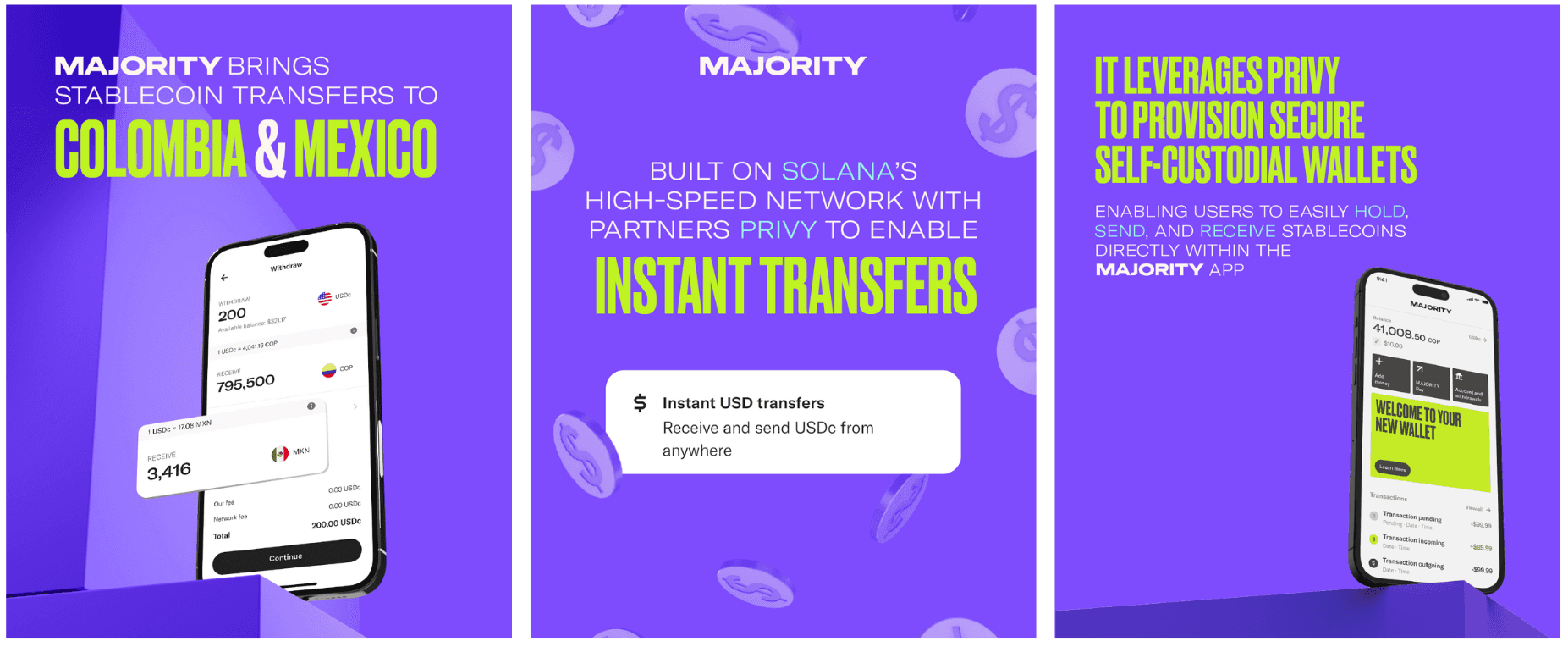 MAJORITY launches stablecoin transfers to millions across Latin America with Privy illustration 1