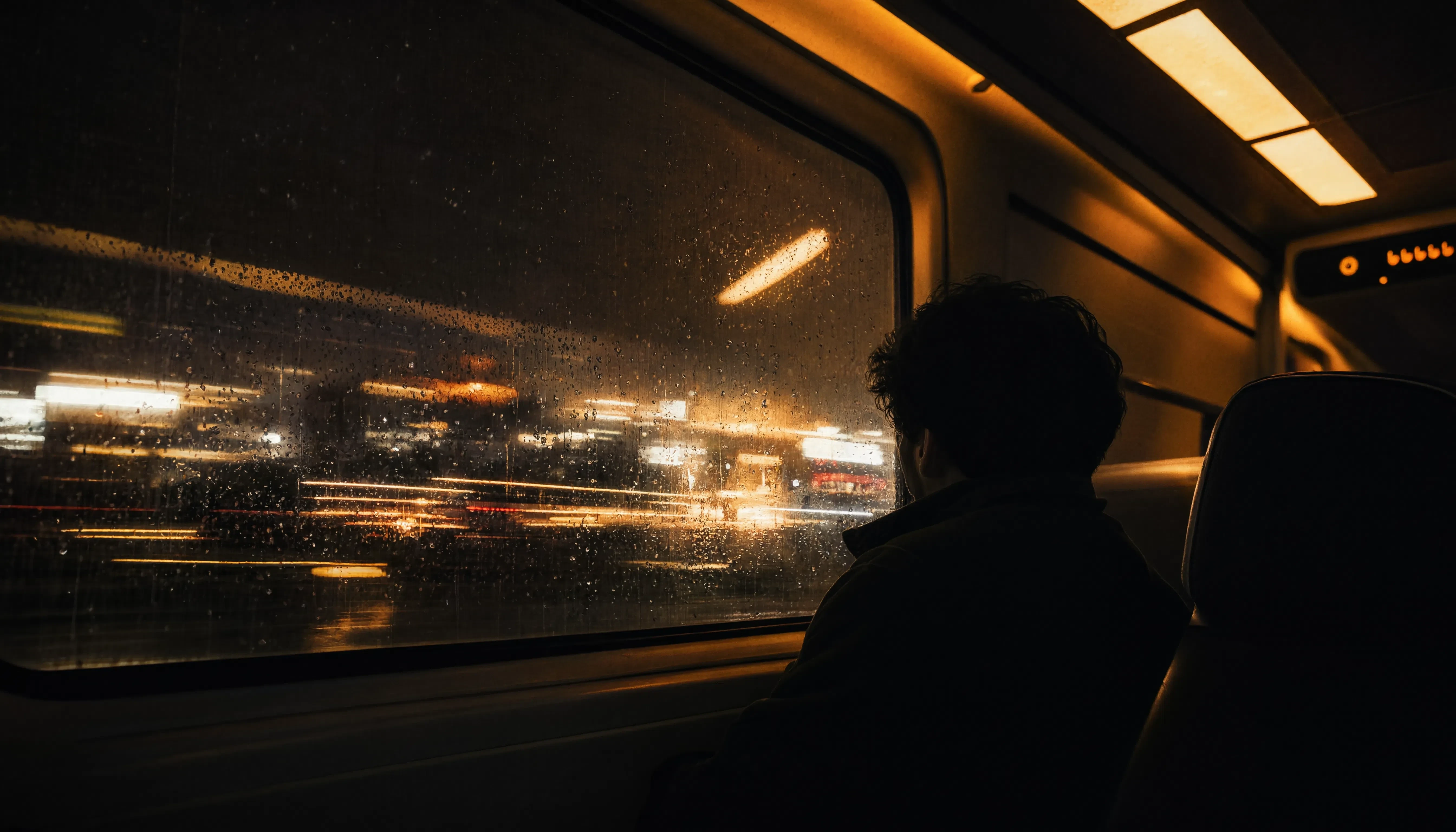 Night traiin window