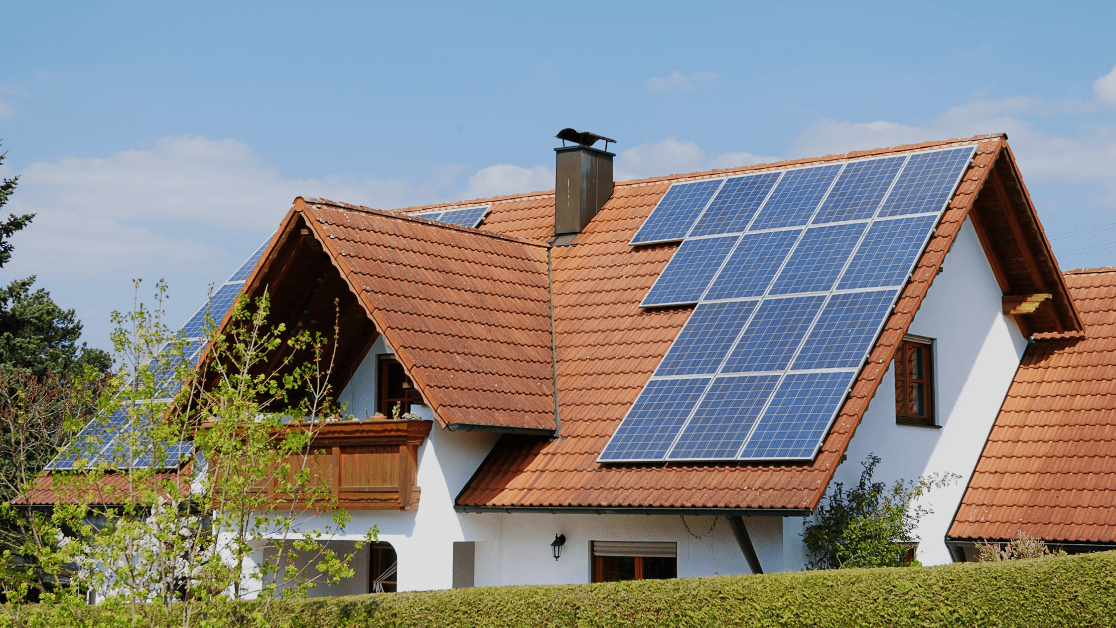 Photovoltaikanlage auf einem Hausdach