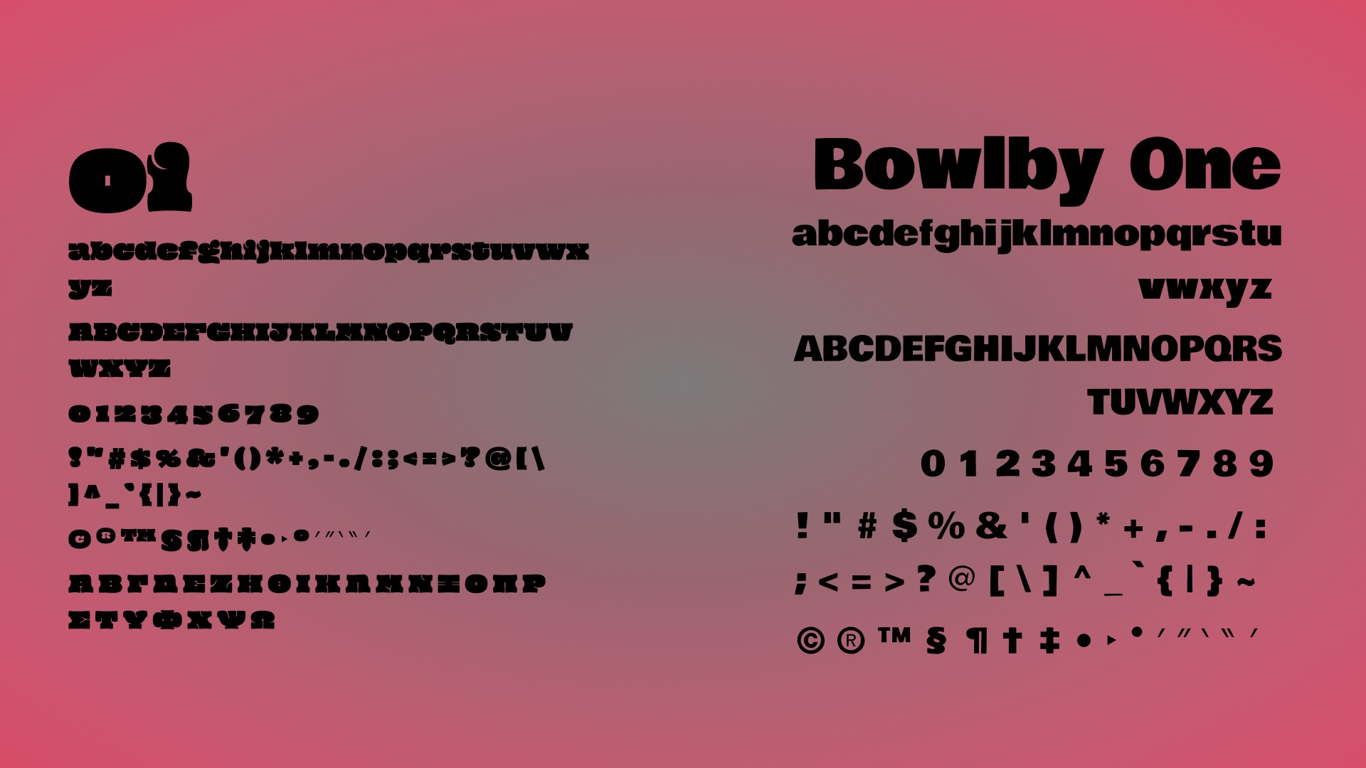 Two main fonts