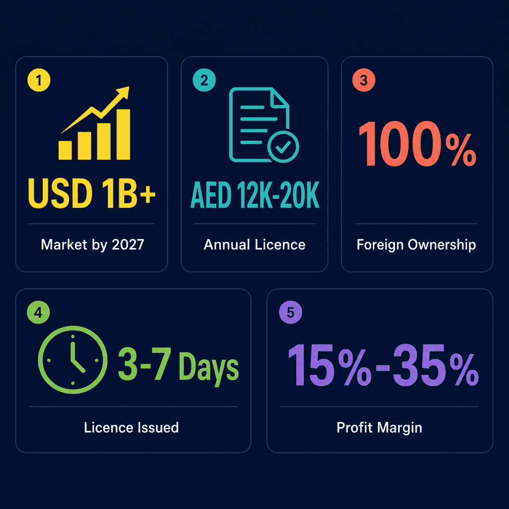 Infographic: Parties & Entertainments Services Business License in Dubai