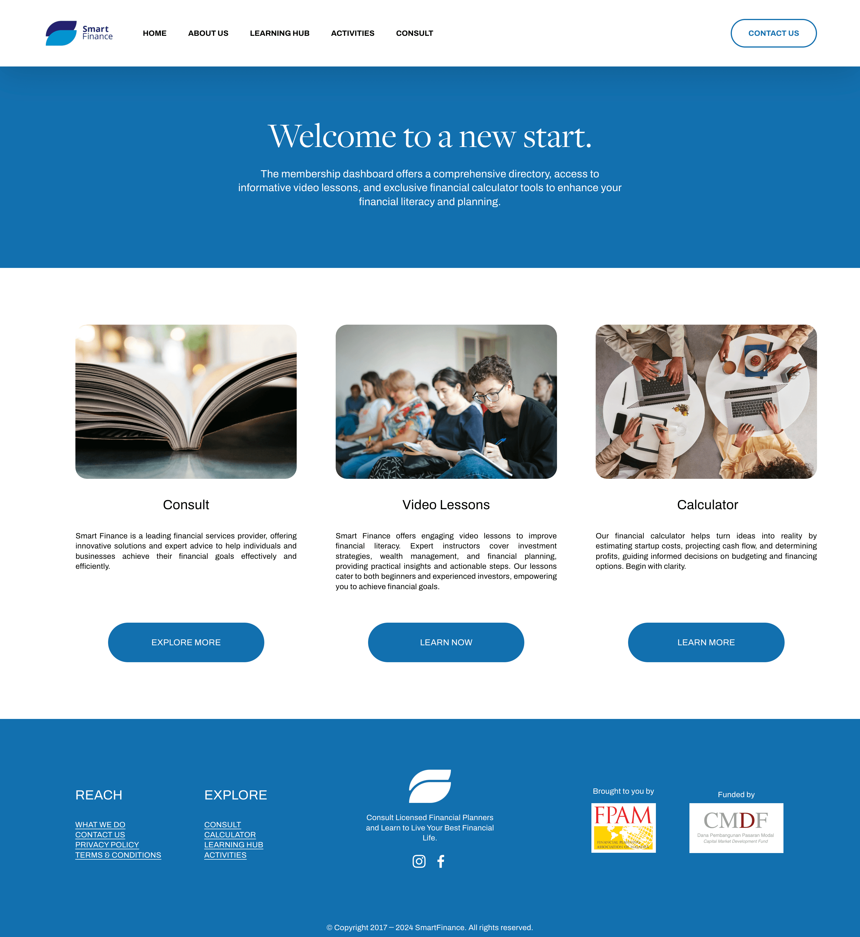 After logging in, members unlock this section of the website. Members only page.
