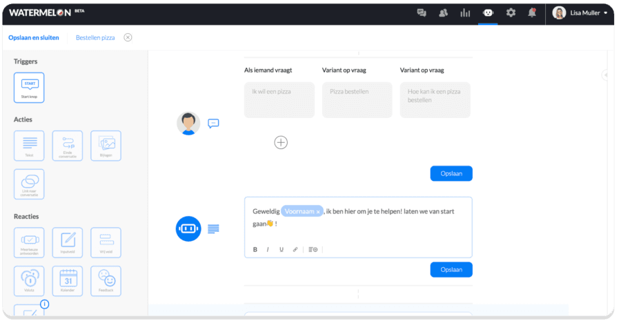 an example conversation