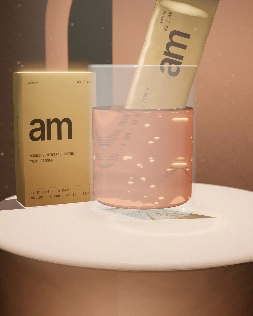 amnox Yuzu Ginger carton and stick