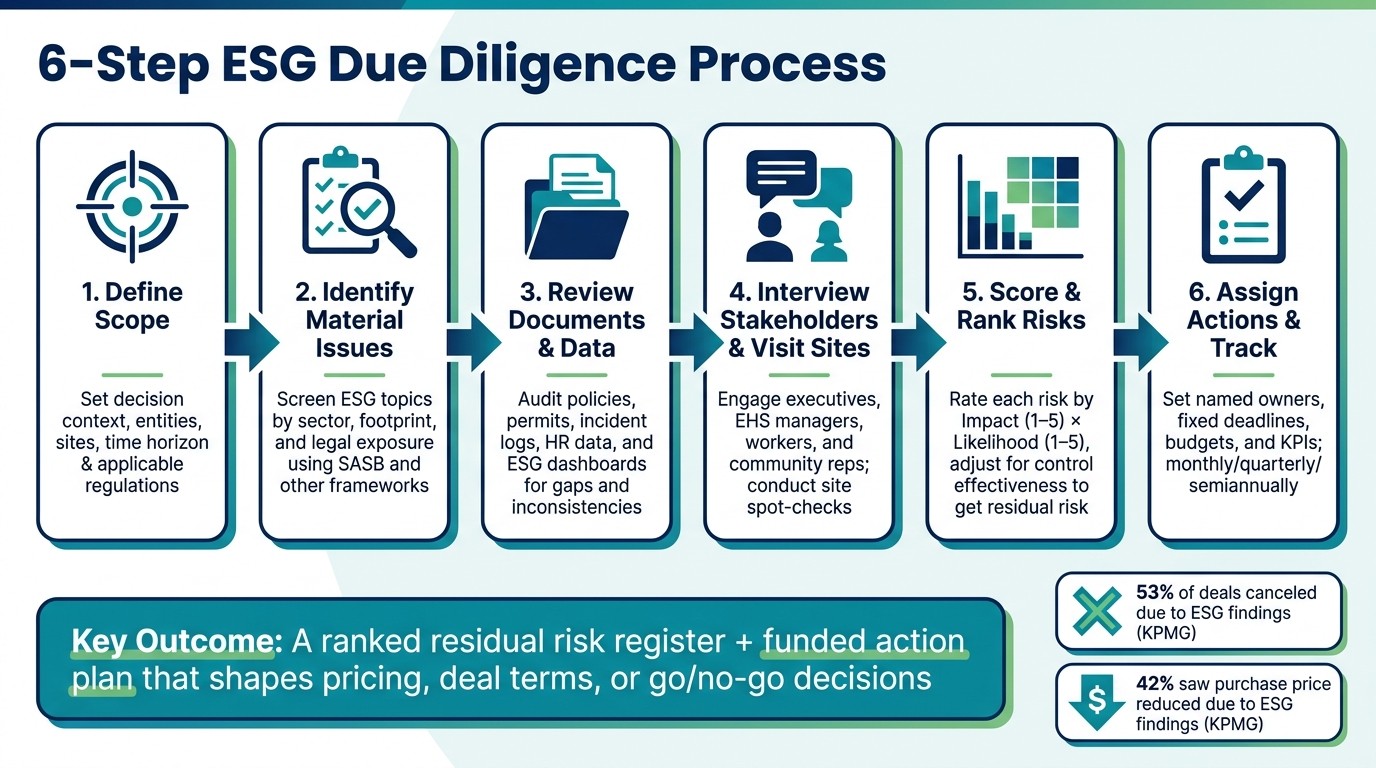 6-Step ESG Due Diligence Process for Risk Review