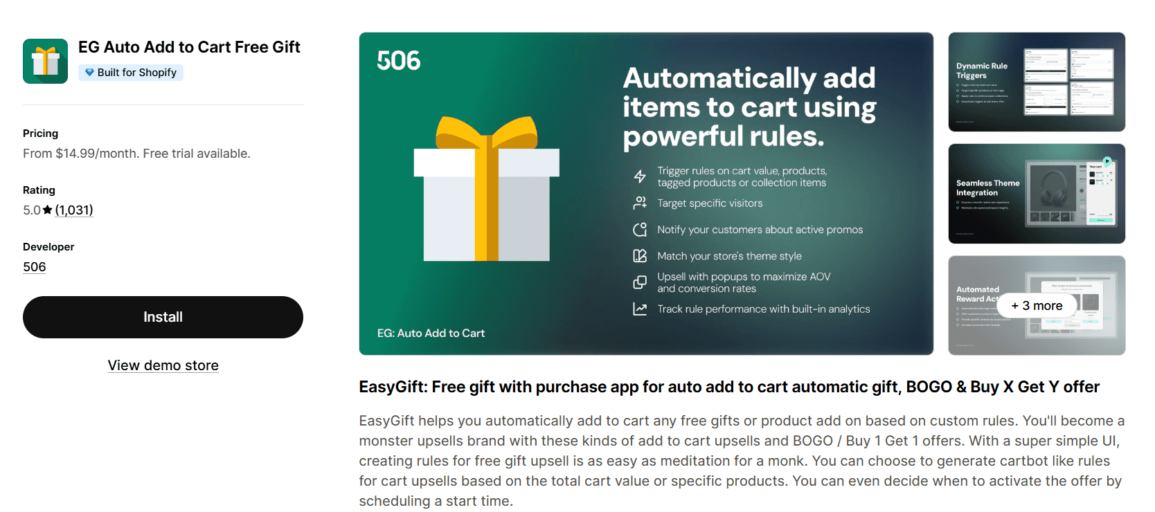 EG Auto Add to Cart Free Gift on the Shopify App Store