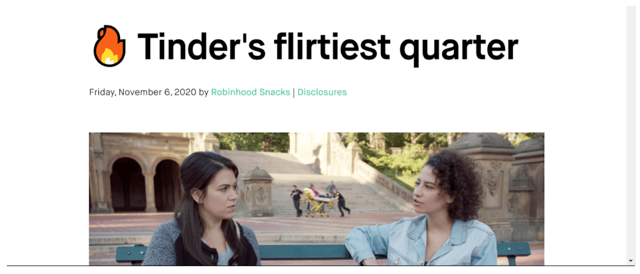 Tinder headline