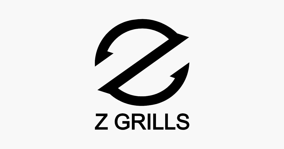 Black Z Grills logo with stylized circular Z design and bold text underneath representing a premium outdoor grill brand.