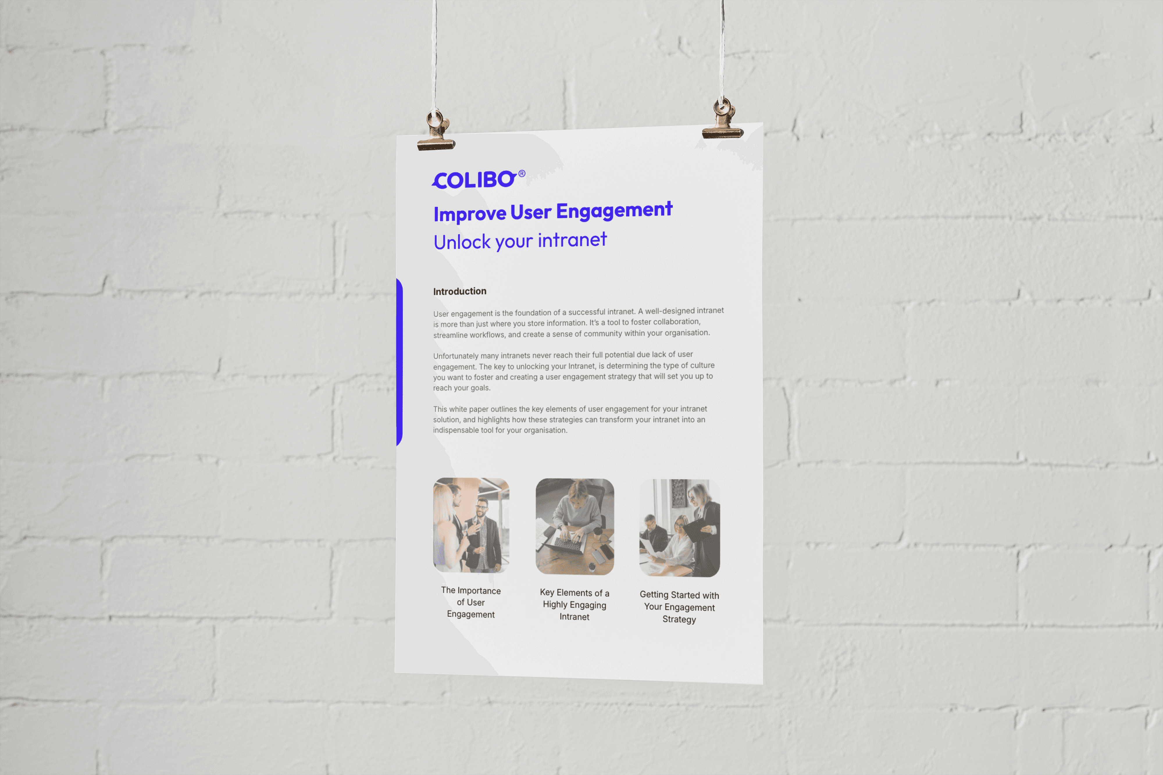 Screenshot of Colibo intranet on PC and mobile
