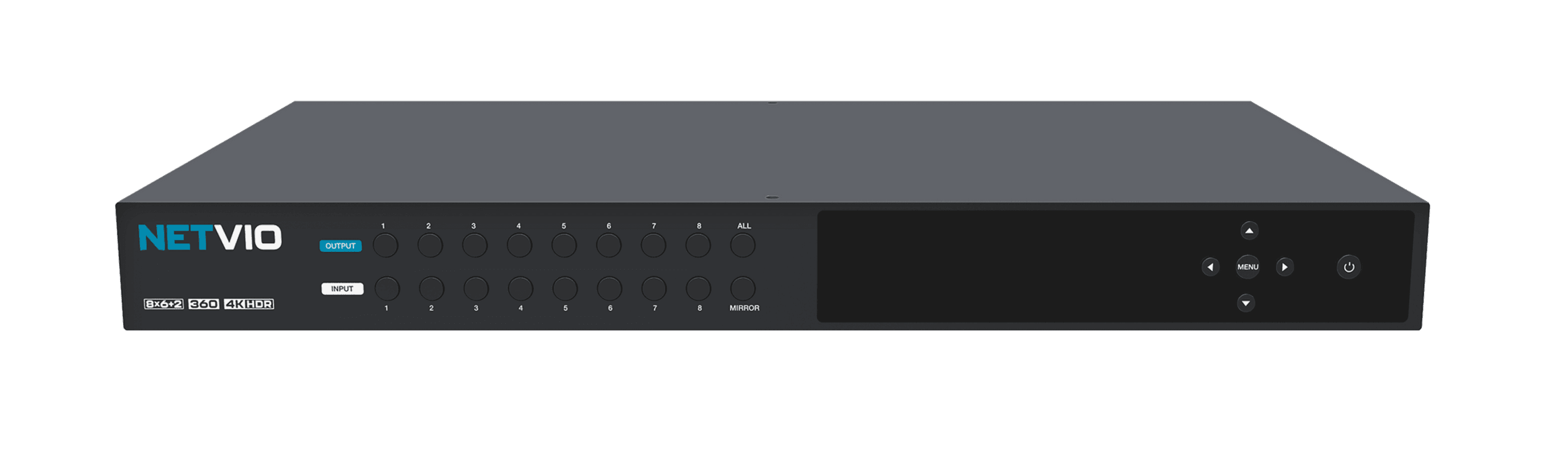 NETVIO 8x6+2 360 4K HDR switcher