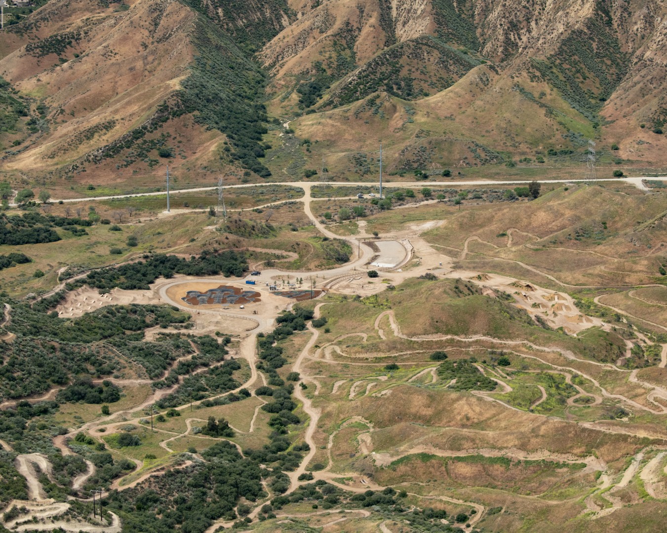 Bike park from sky