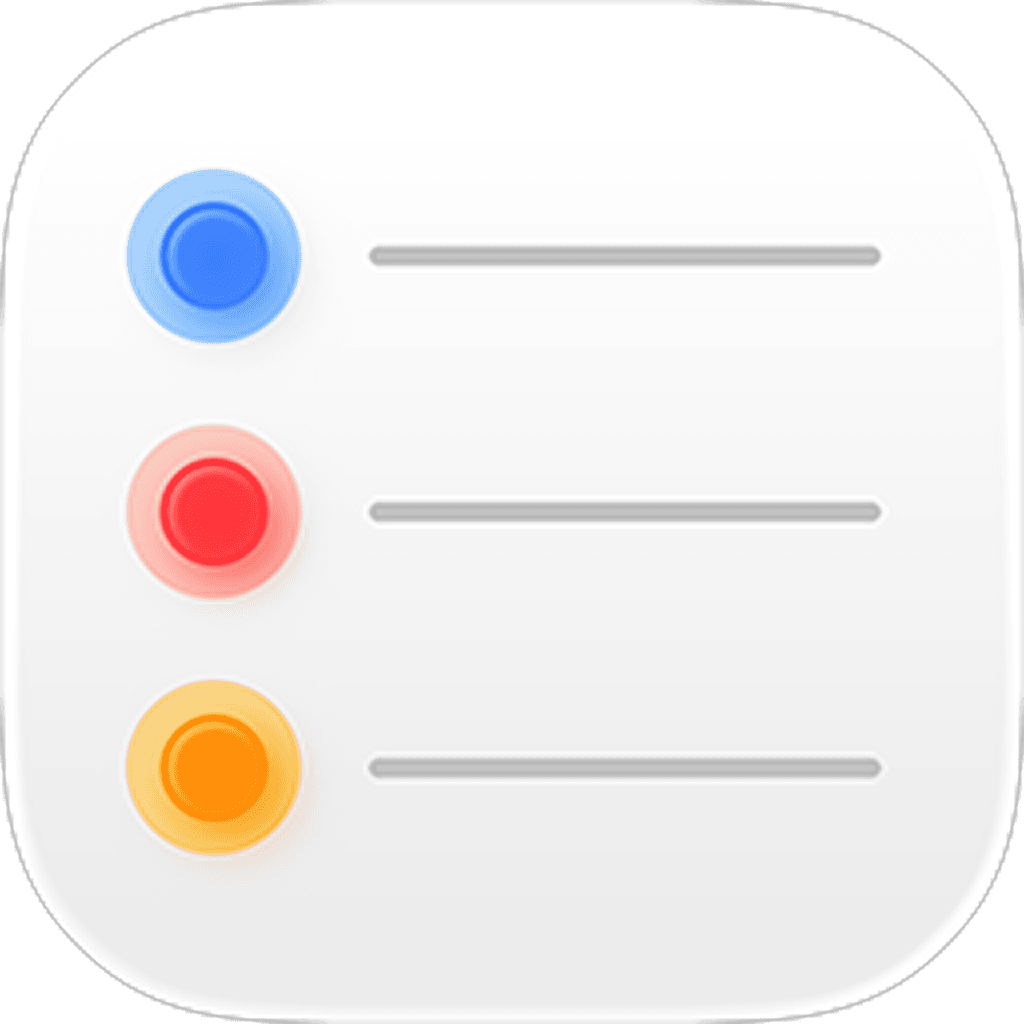 Reminders app icon