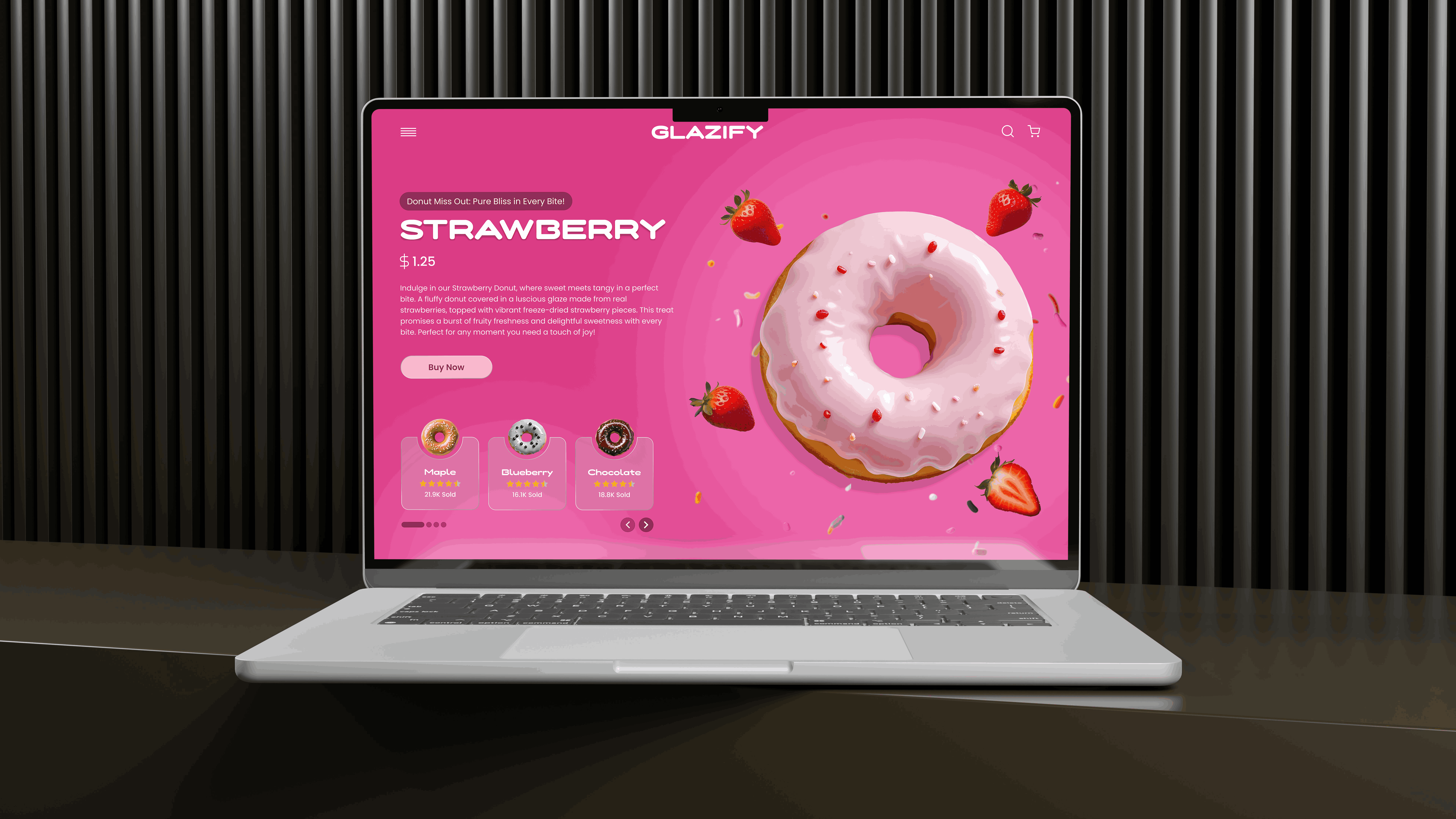 Glazify app thumbnail – sleek UI design