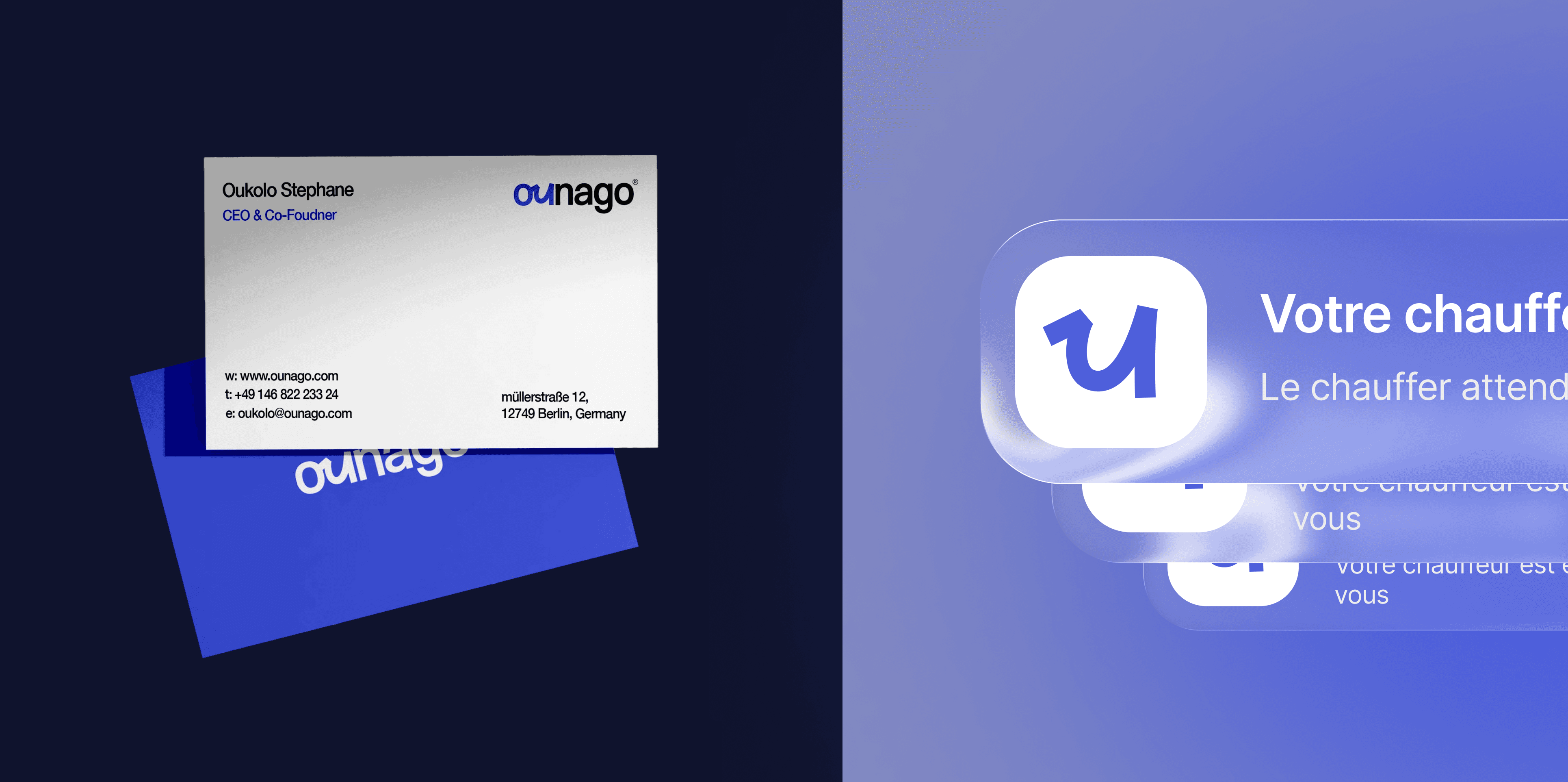 Custom Ounago brand identity design - logo and visual system by Logomint