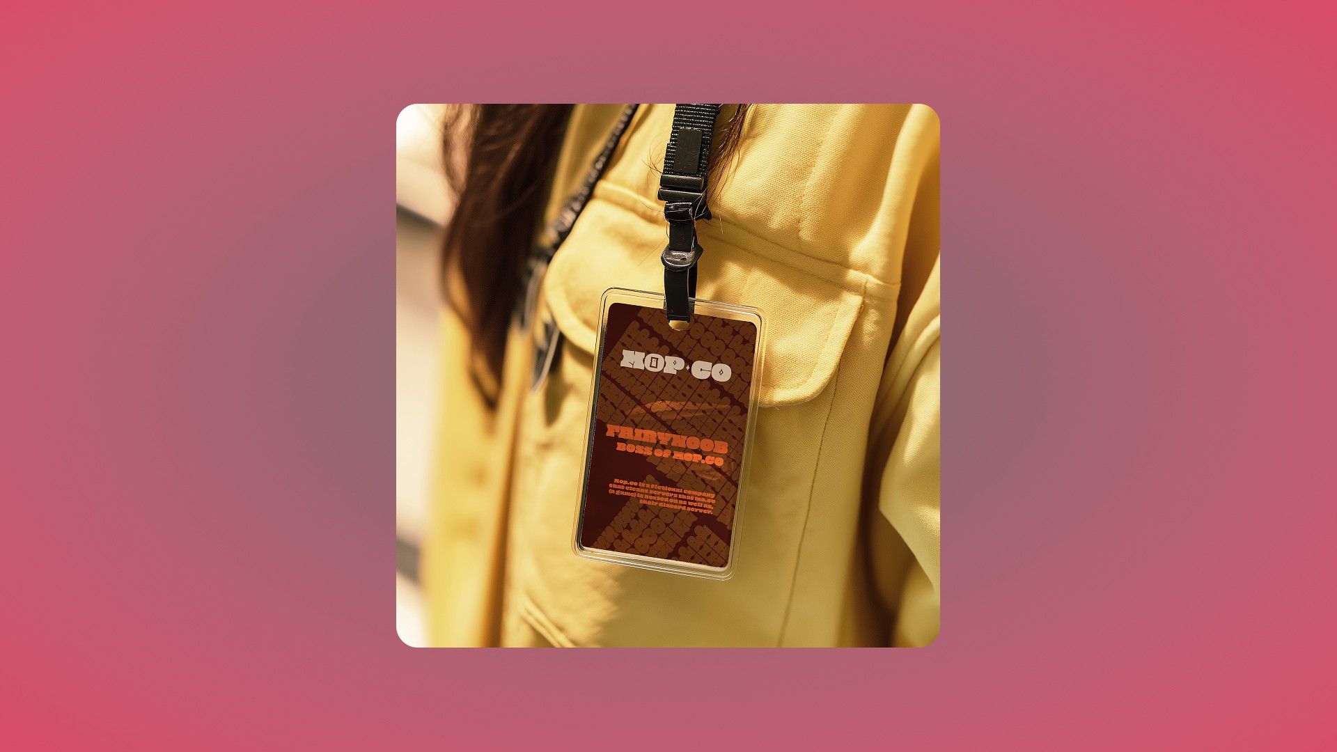 Branded Lanyard with the CEO name on it