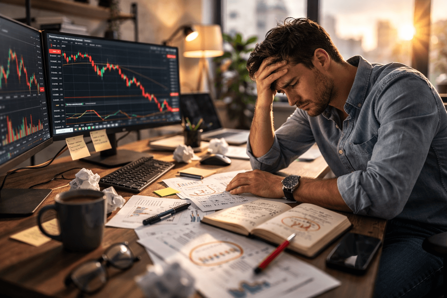 De 15 vanligaste misstagen nya traders gör och exakt hur du undviker dem. Lär av andras erfarenheter och korta din inlärningskurva dramatiskt.