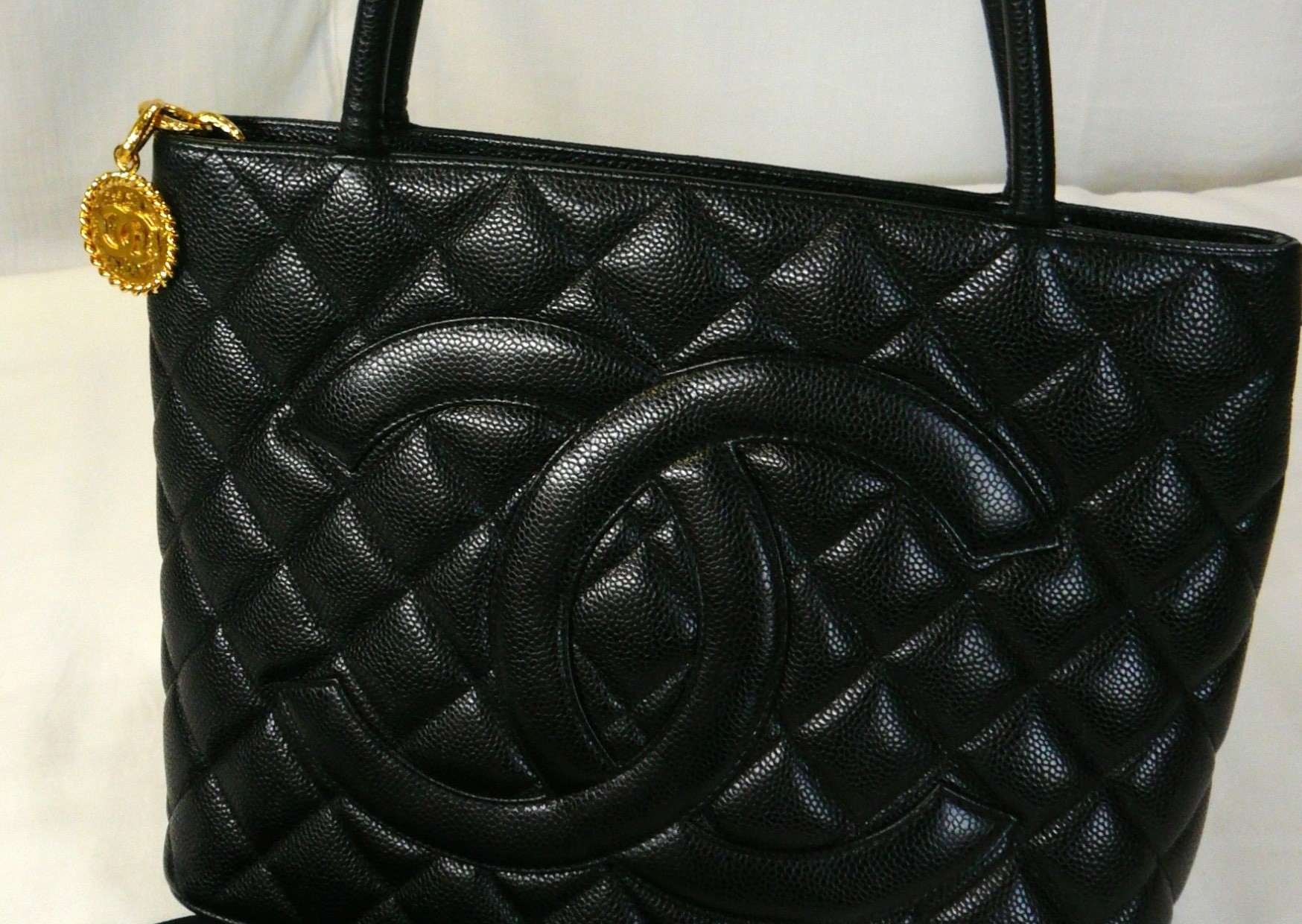 Authentic, real, Pre-loved Chanel Medallion Tote, designer luxury bags