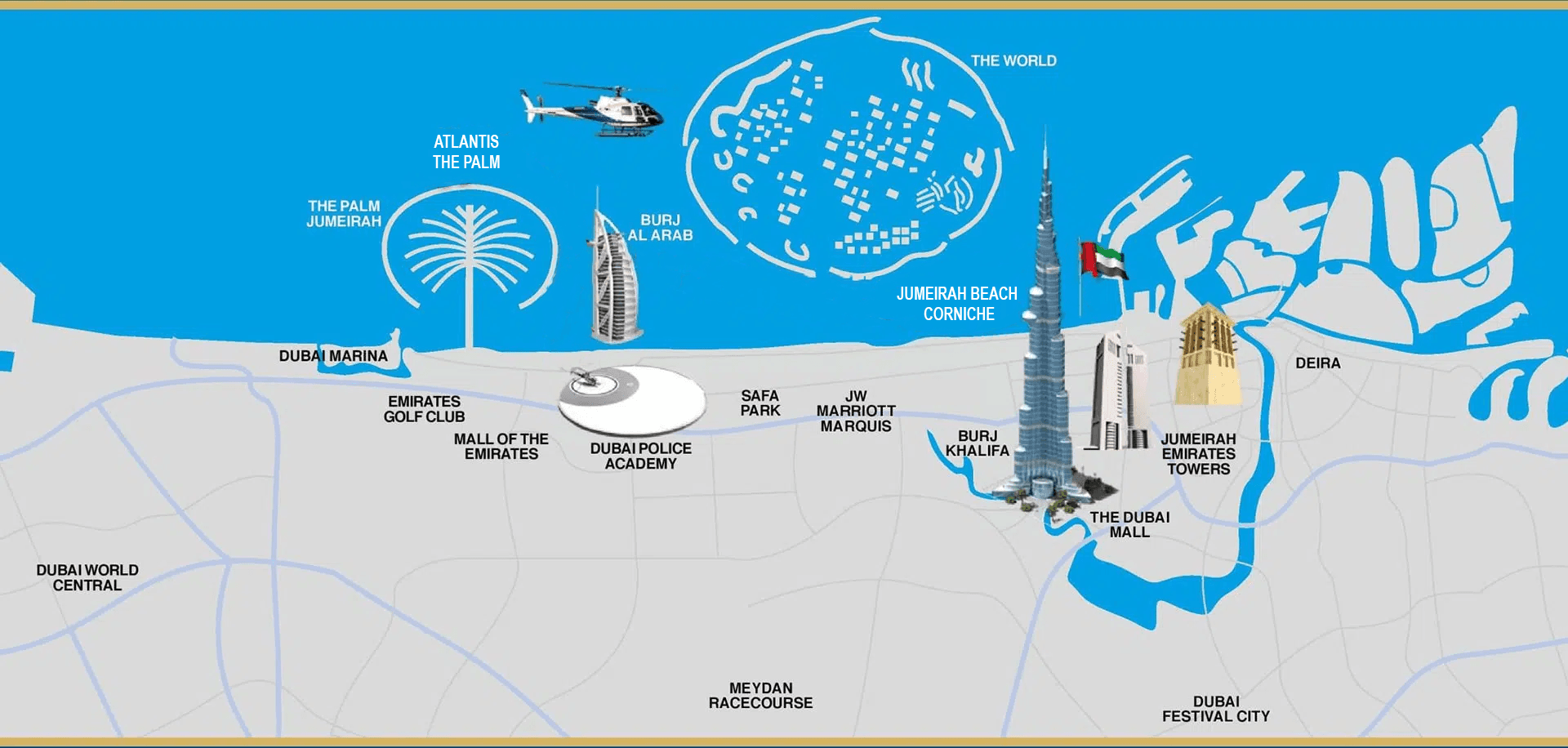 dubai map