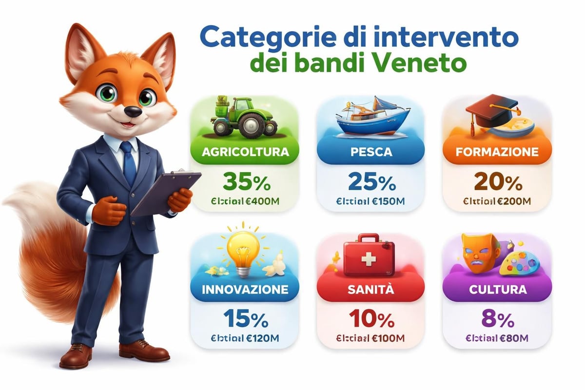 Settori finanziabili bandi Veneto