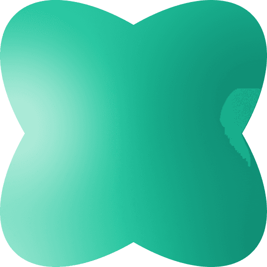 Organic green shape
