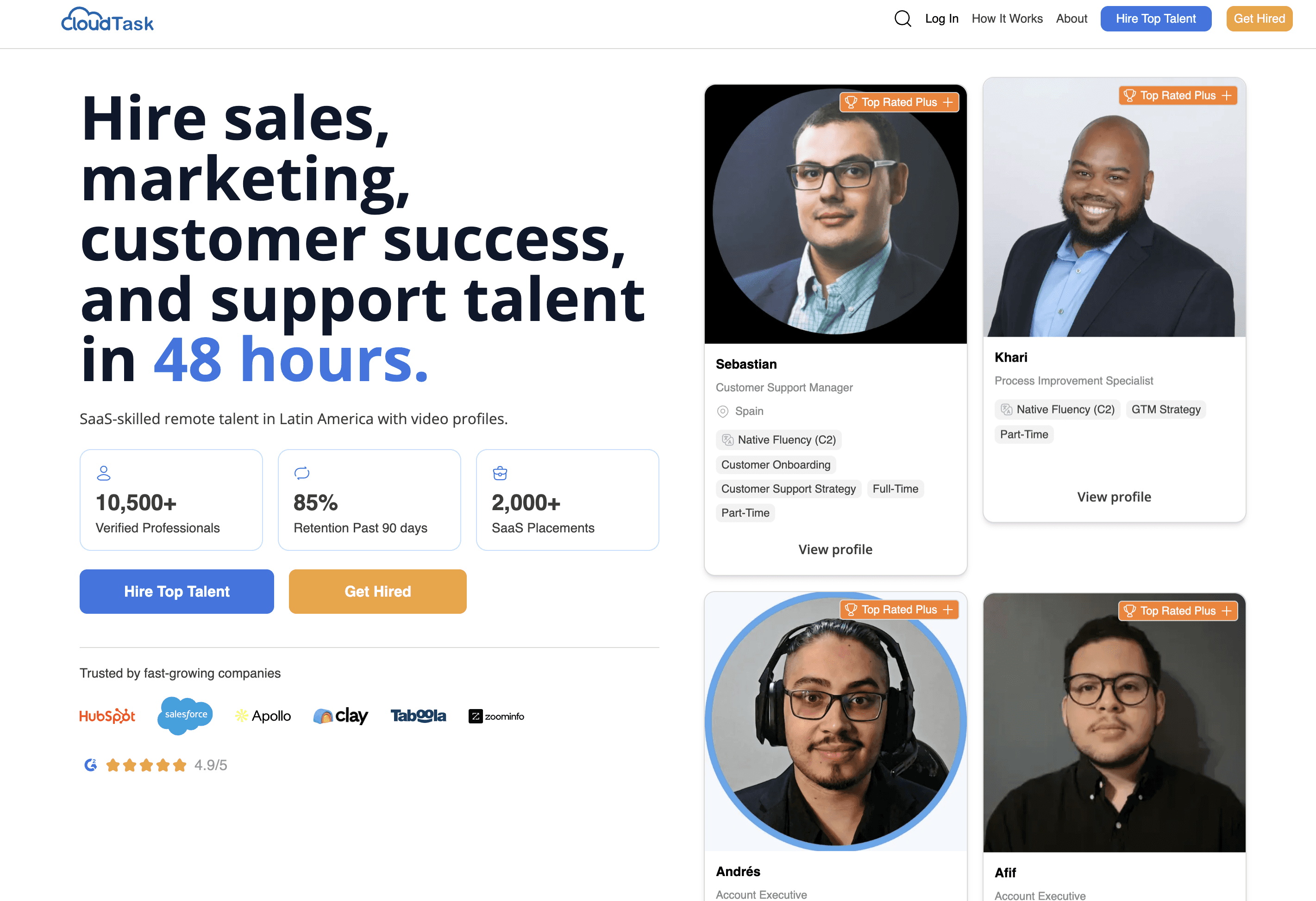 cloudtask: hire outsourced sales development representatives 
