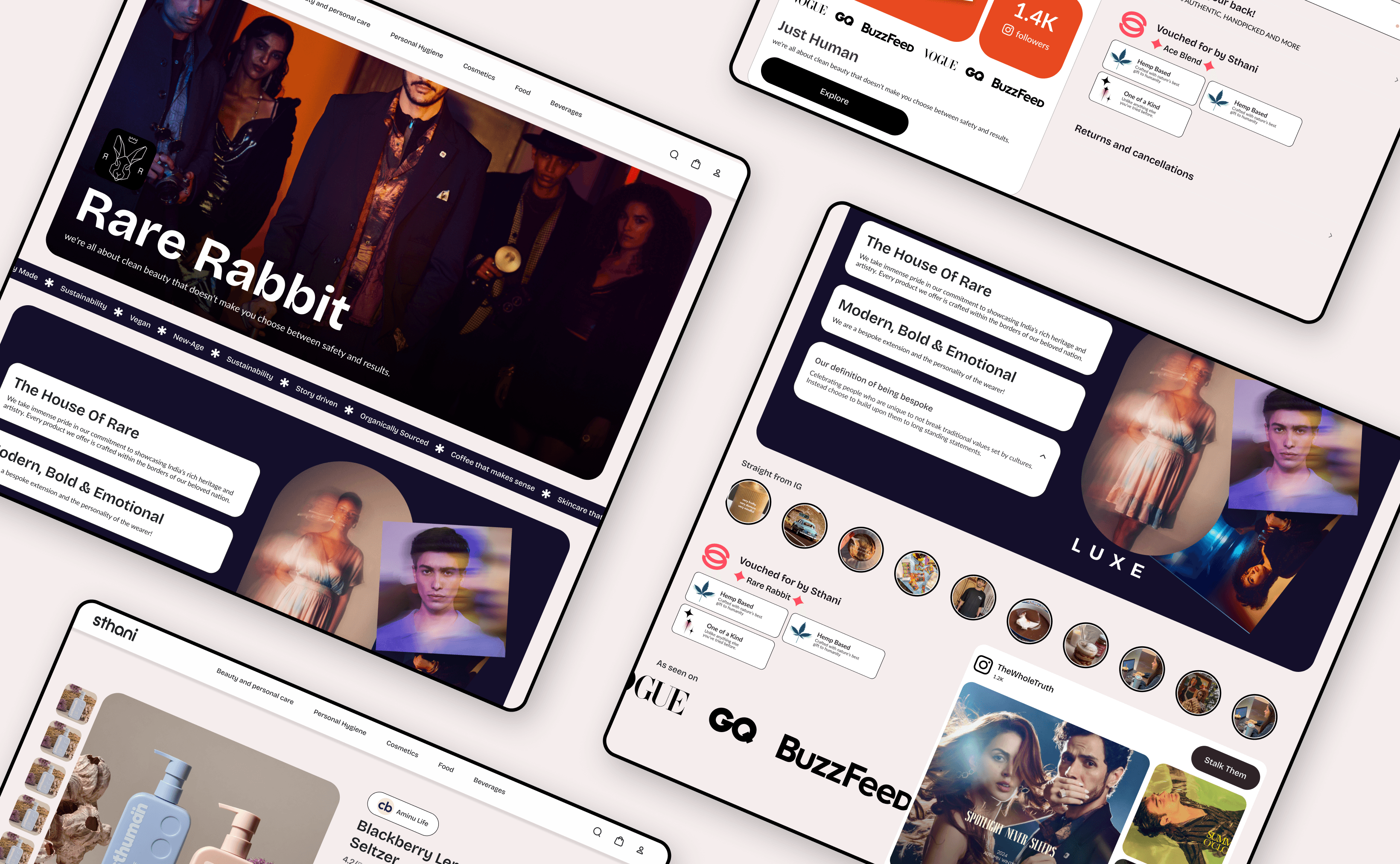 Sthani.club store page concept