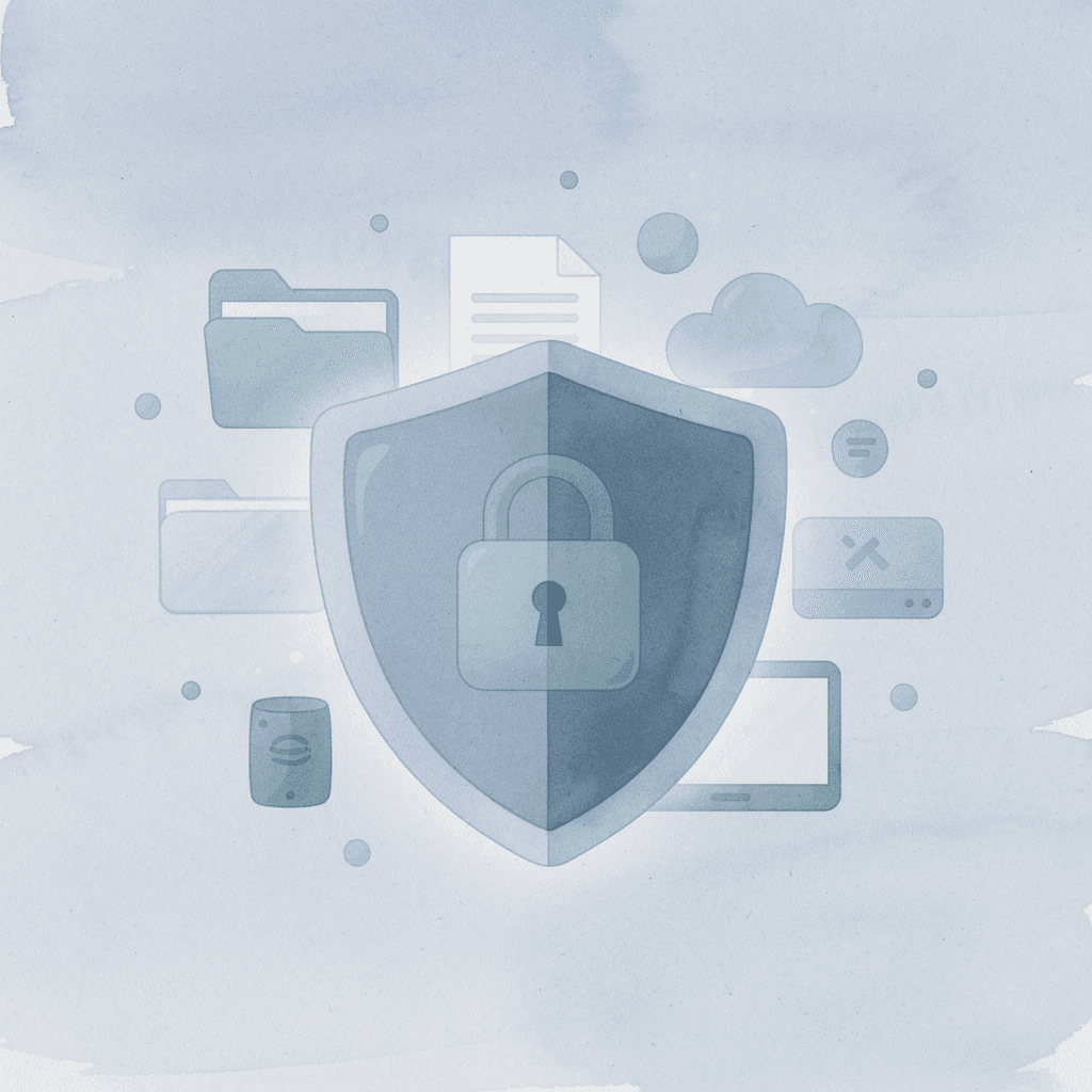 Shield protecting AI systems representing enterprise governance and compliance