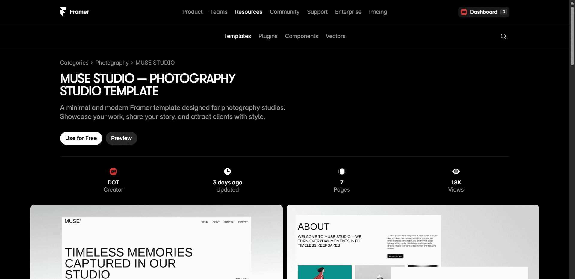 Muse Template Image