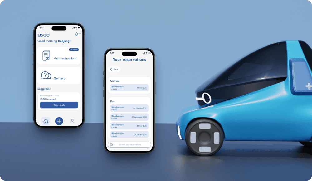 Delivery Service for cities, UX design and Transportation design