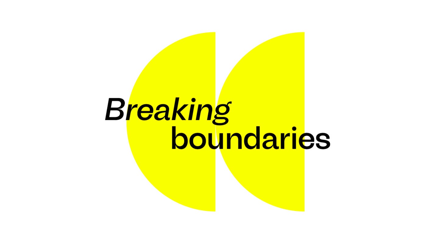 Custom Uprise brand symbol displayed in a vibrant yellow colourway, designed as a flexible identity asset for use across retail, apparel and marketing applications