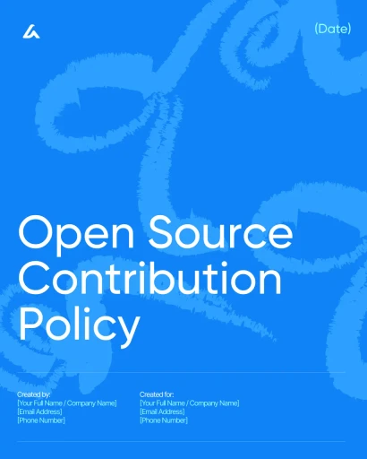 Open Source Contribution Policy