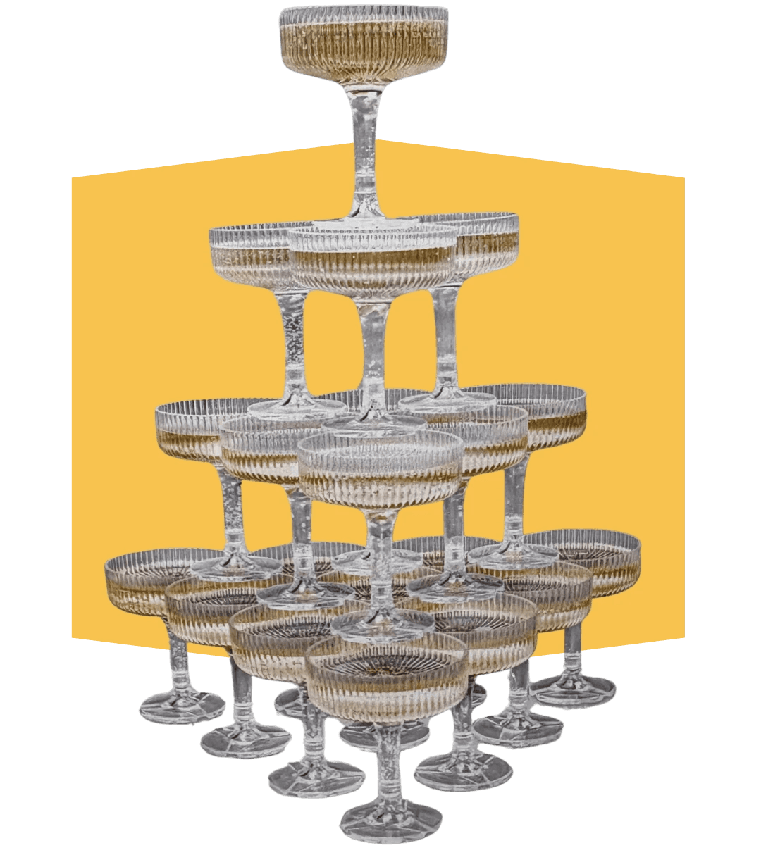 Image of a Stackable Champagne Tower