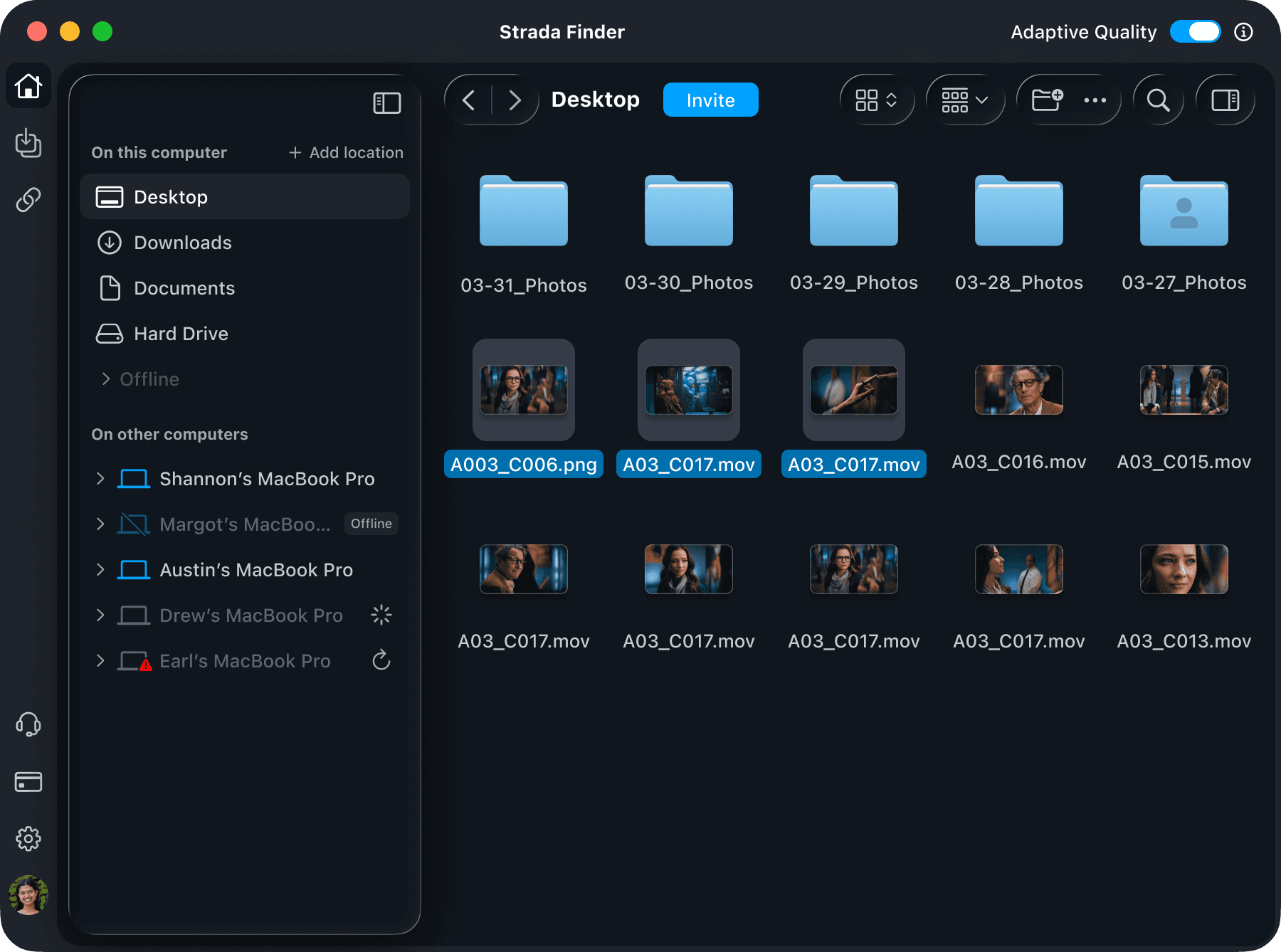 An image of Freelio's project ui