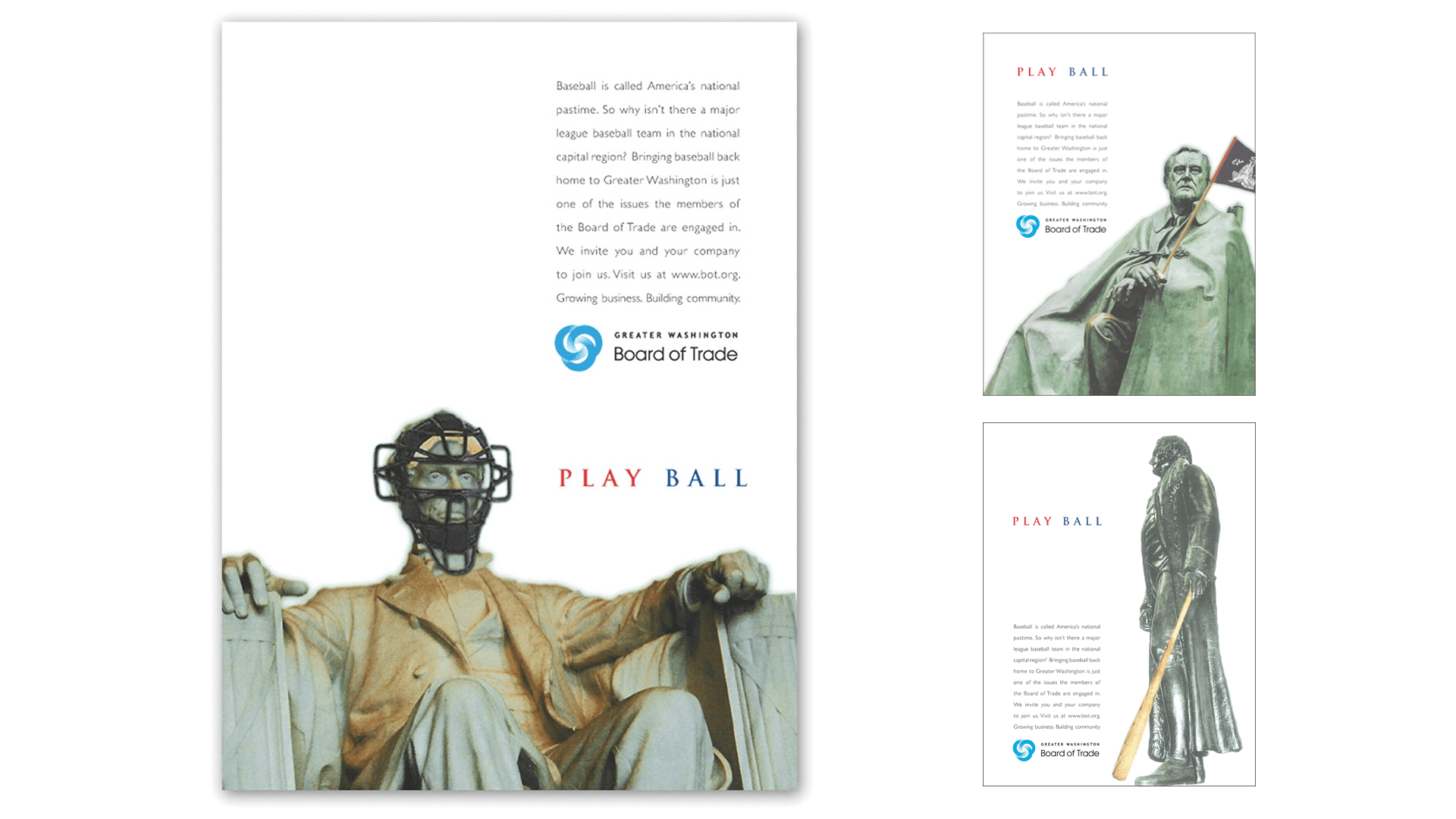 play ball campaign print ads