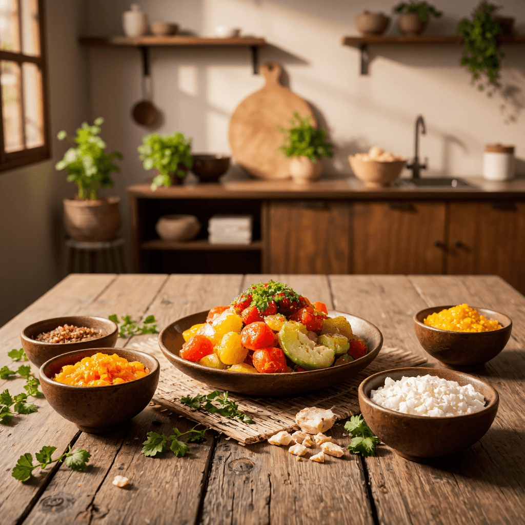 product photography of Gourmet Healthy Food