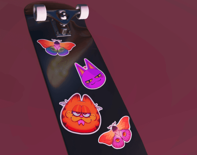 some old sticker designs