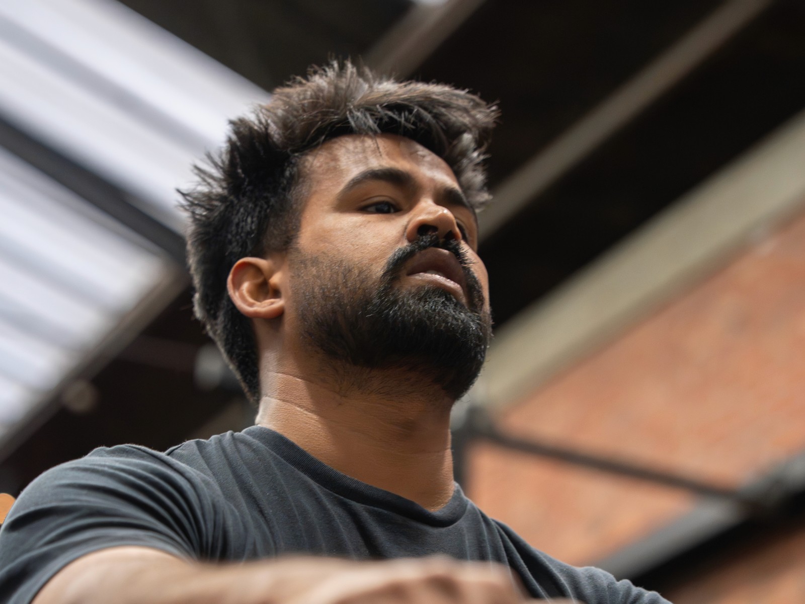 Coach explaining something to an athlete