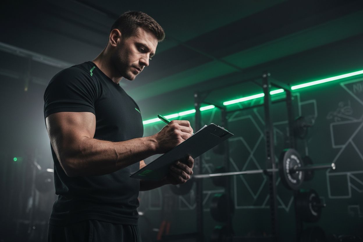 Coach planning workouts and progress tracking