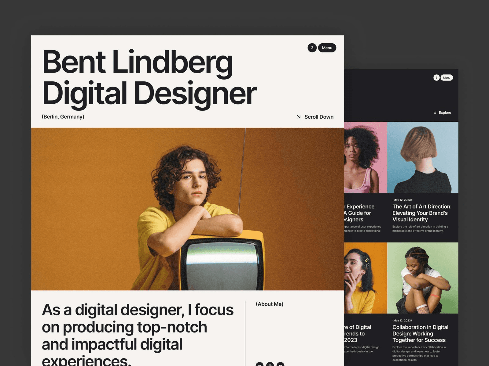 Bent - Personal Branding Framer Template