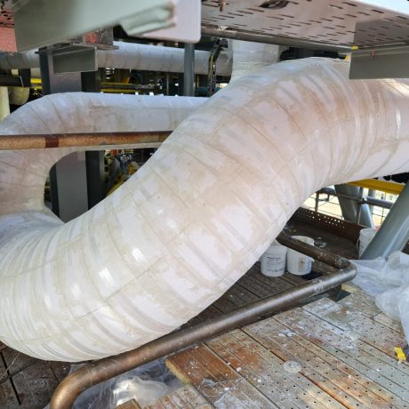 Insulated Piping System in Oil and Gas Facility
