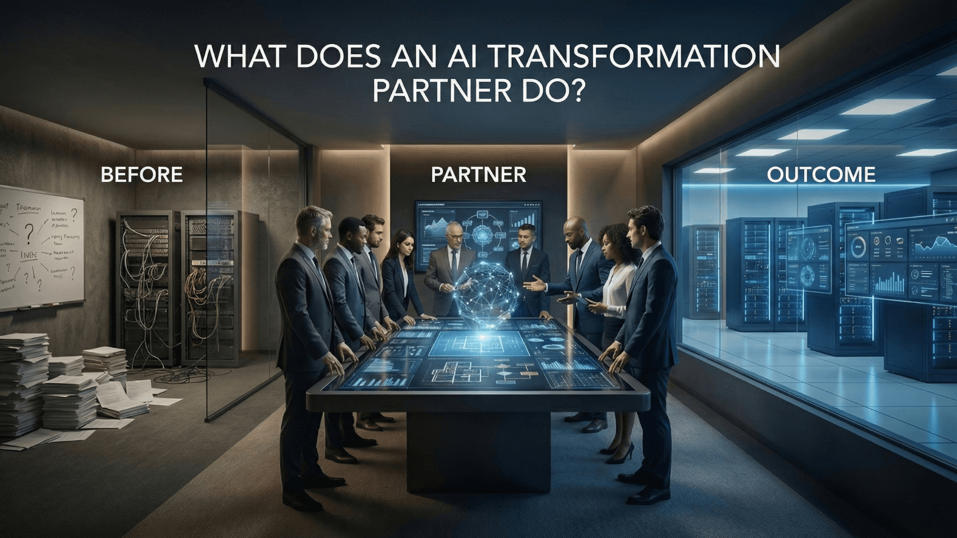 what does an ai transformation partner do where the ai transformation partner and the company are discussing how to implement ai