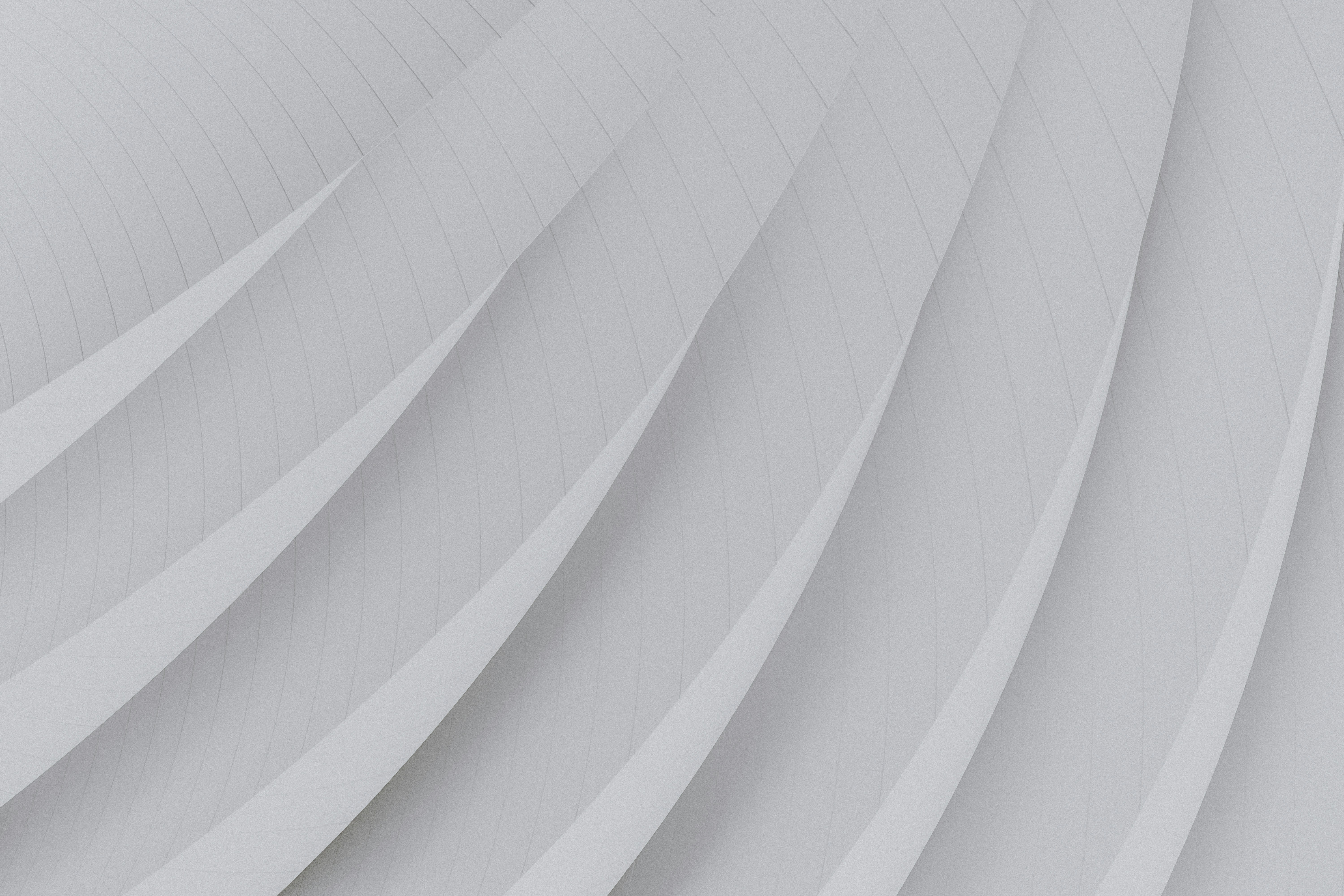 Abstract white curved architectural background