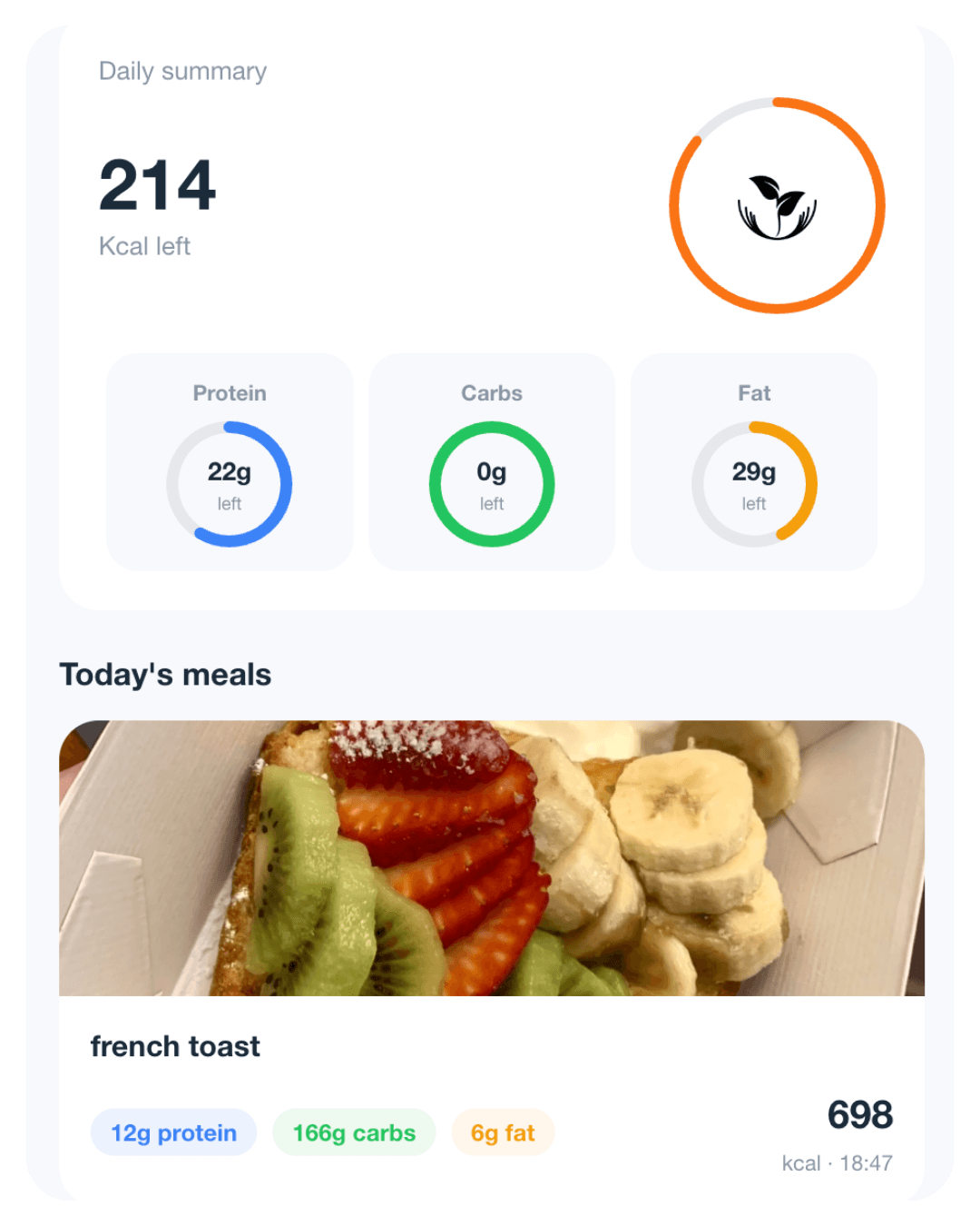 An image of Freelio's budget ui