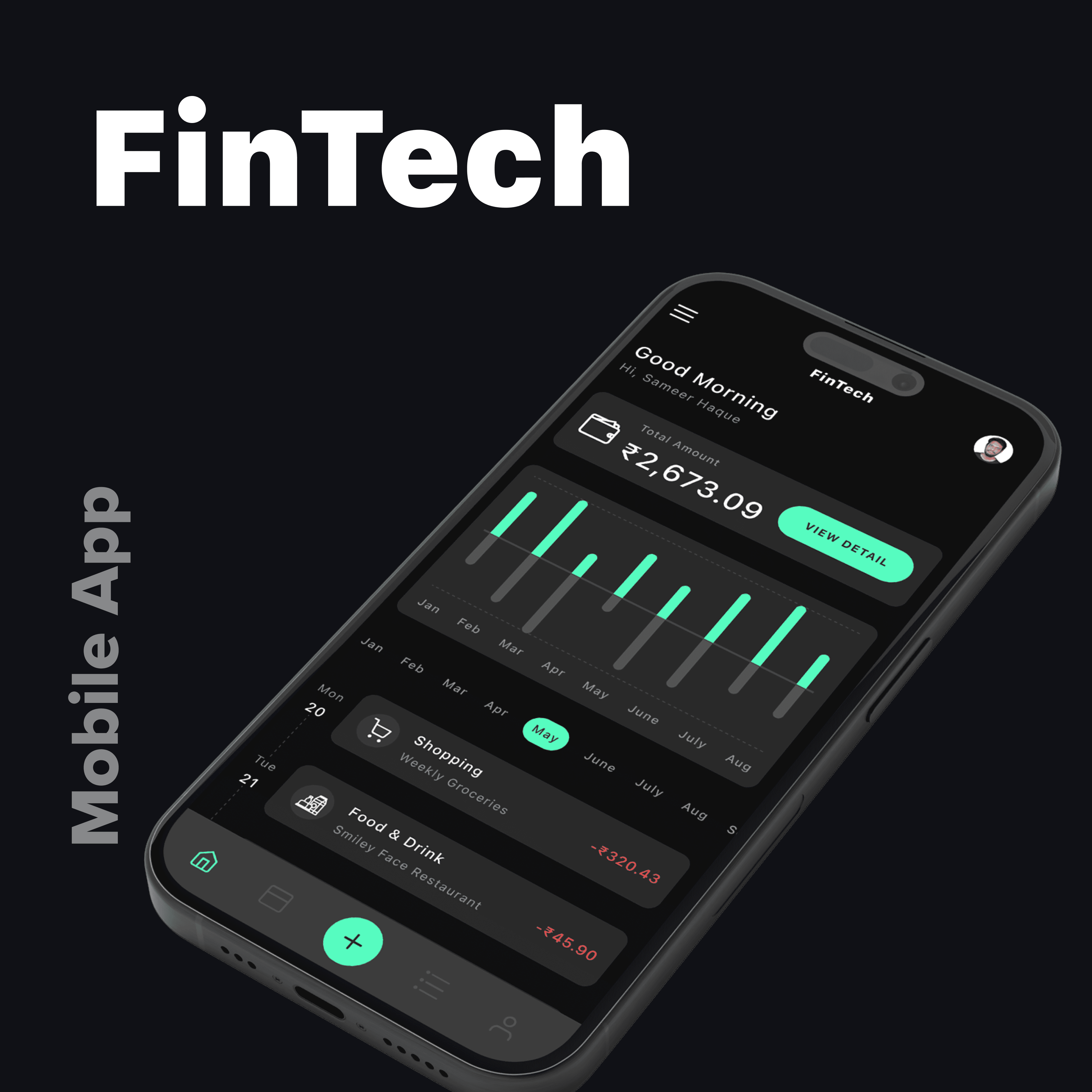 Fintech Banking Concept