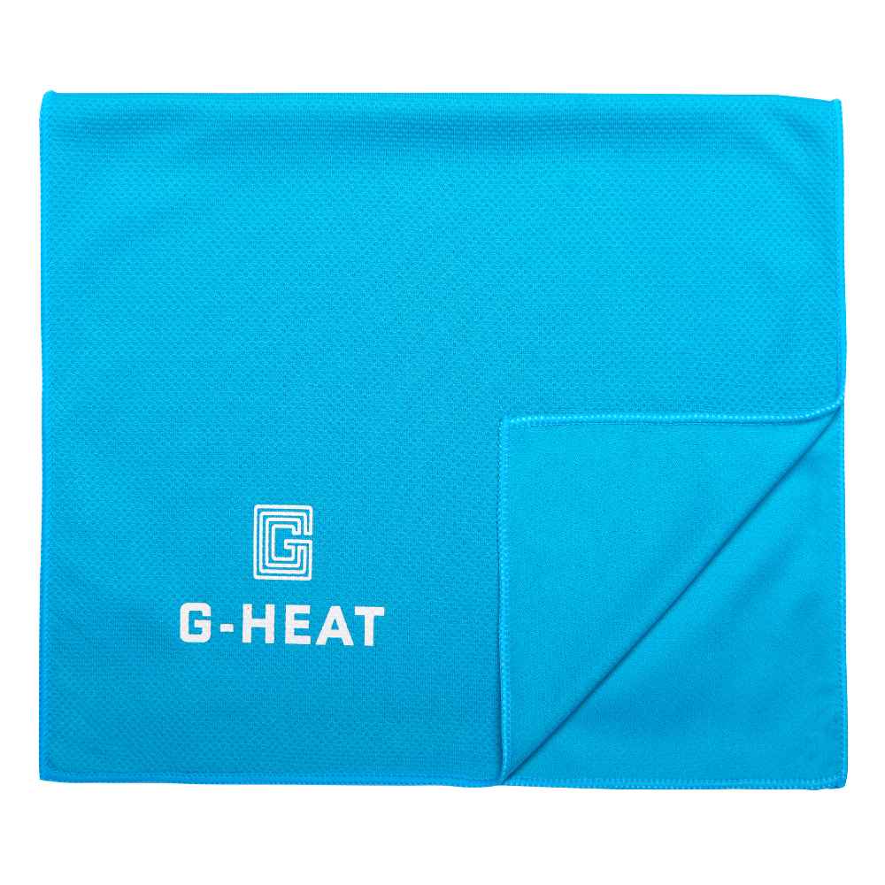 G-Heat blue cooling towel with evaporative cooling technology