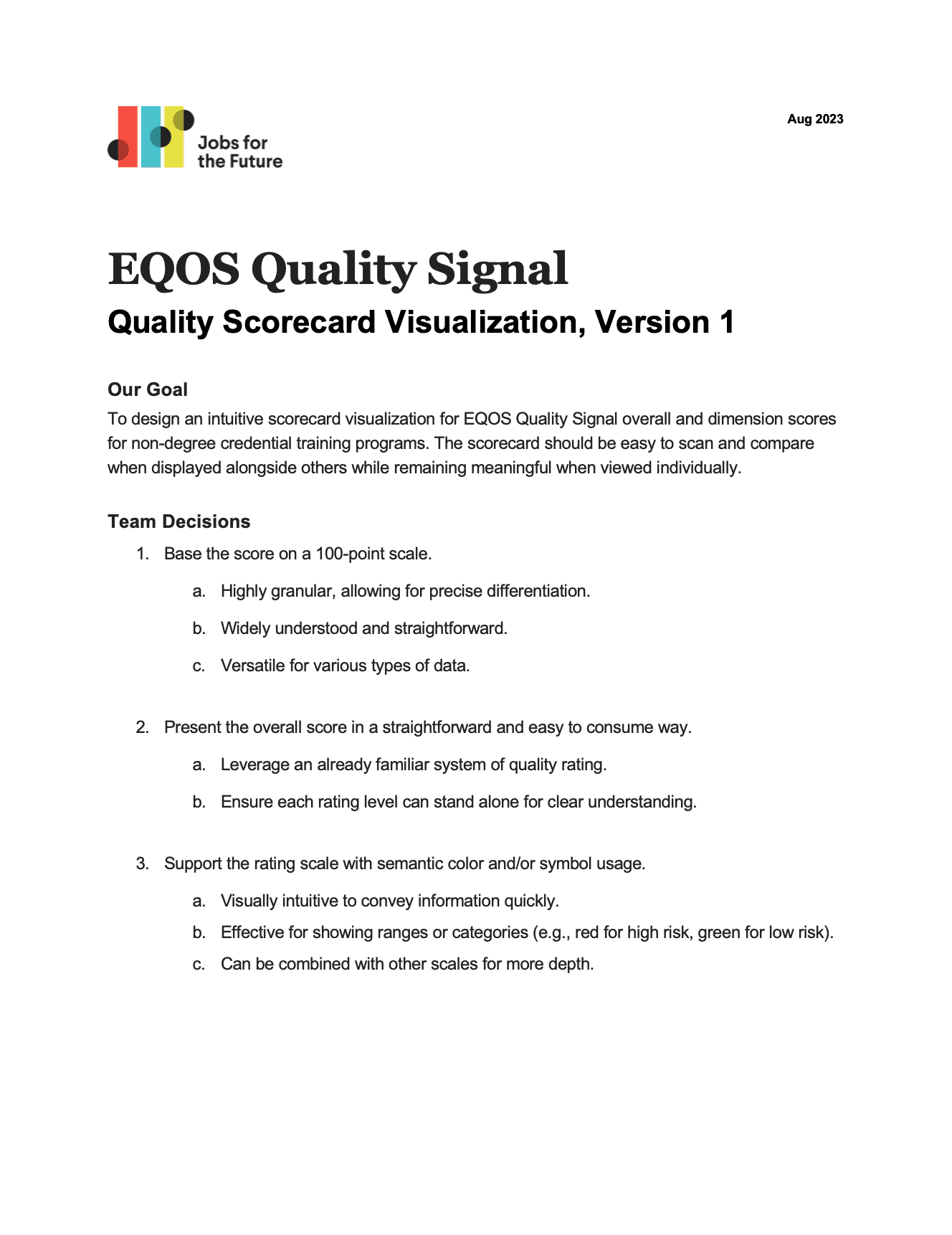 EQOS Quality Signal Phase 0 Discovery Findings