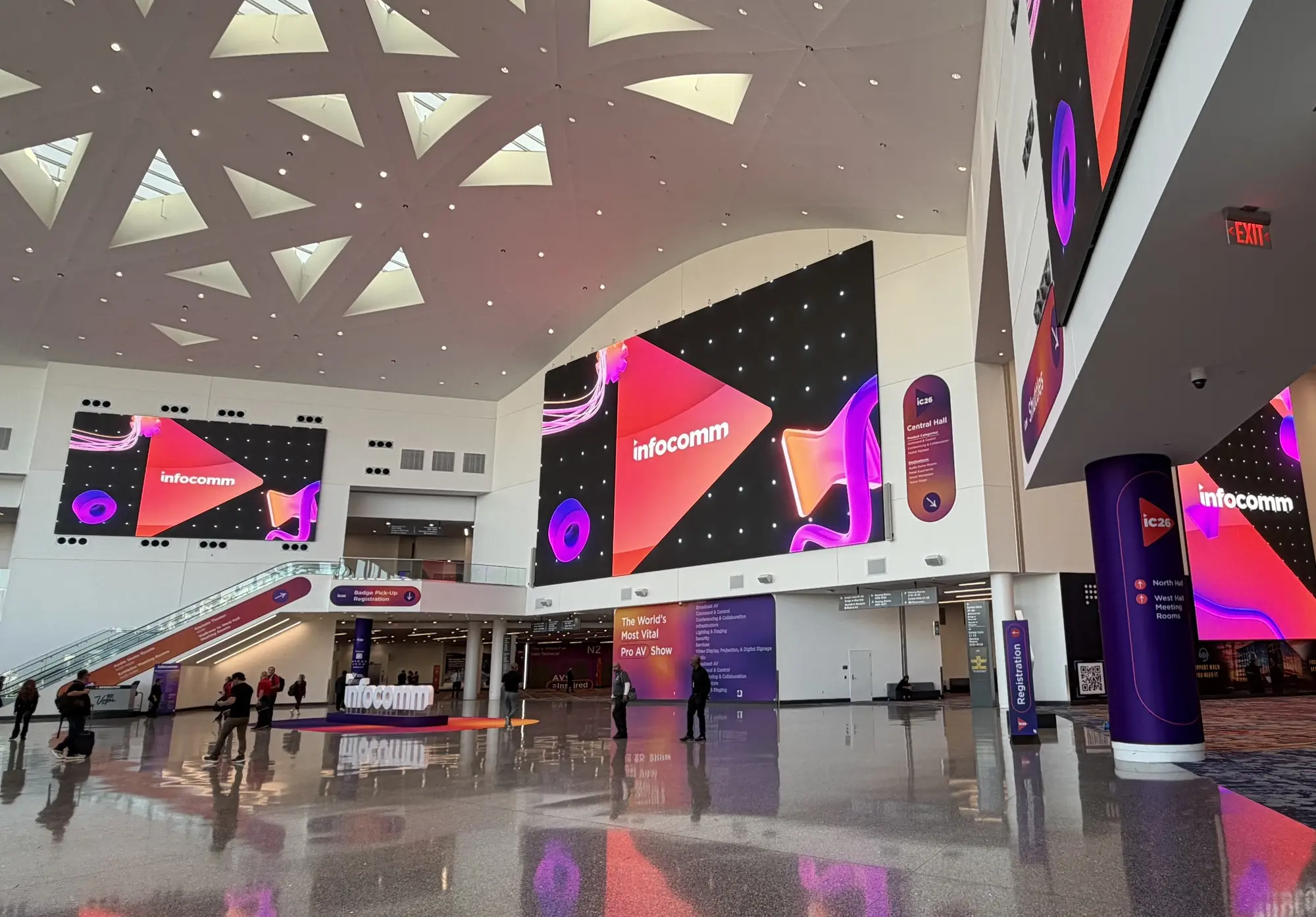 A photograph of a giant digital sign using signageOS technology