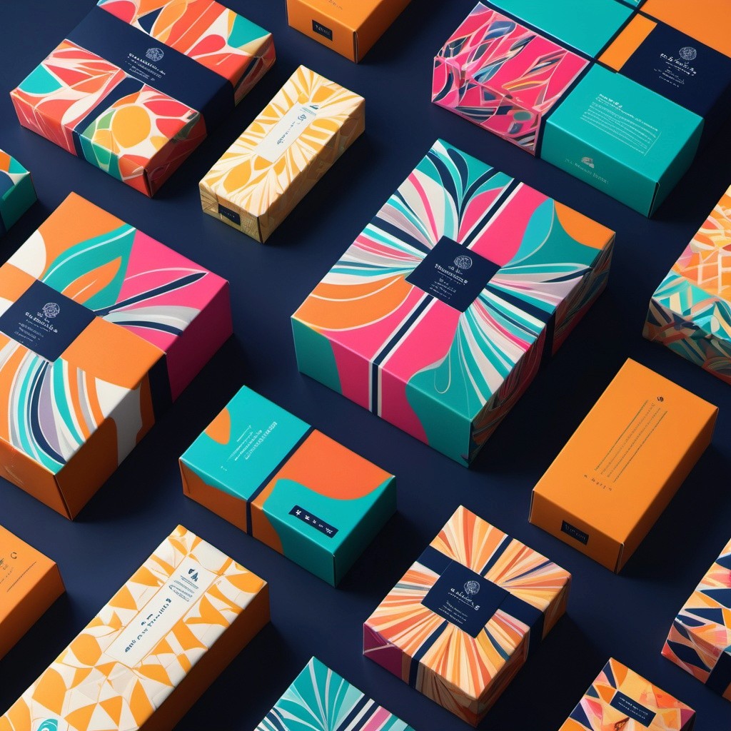 An image of brightly colored marketing samples