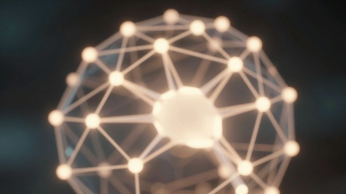 Abstract glowing neural network