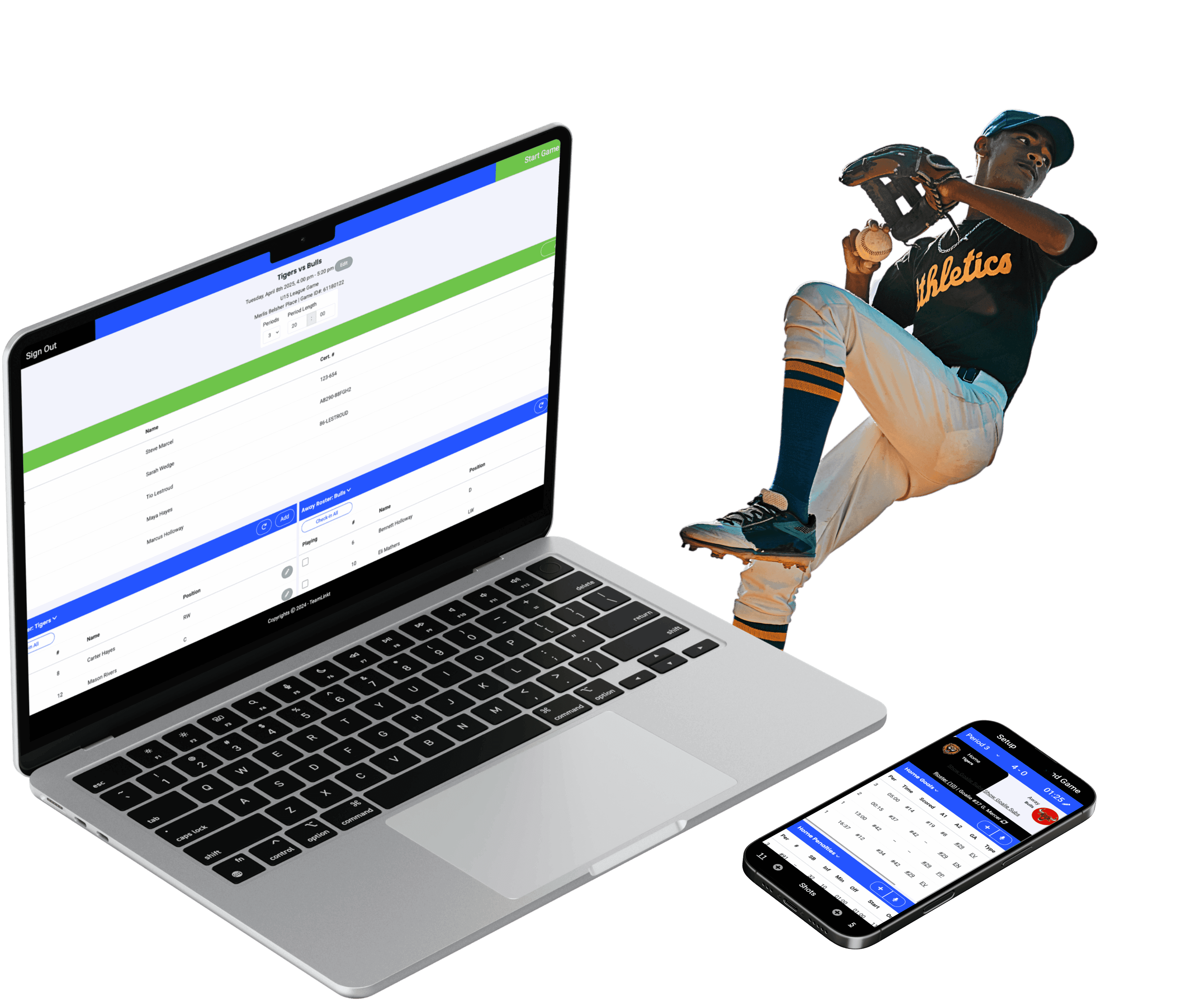Digital Score Sheets for Lacrosse
